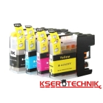 Zestaw tuszy BROTHER LC123 / LC121 CMYK  do drukarek DCP-J132W DCP-J152W DCP-J245 komplet